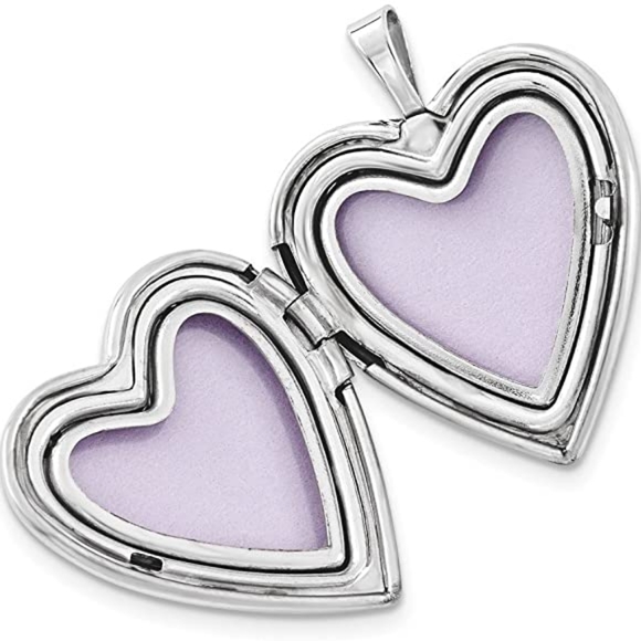 🐶Sterling Silver Rhodium Plated Heart Paws Locket - Picture 2 of 8